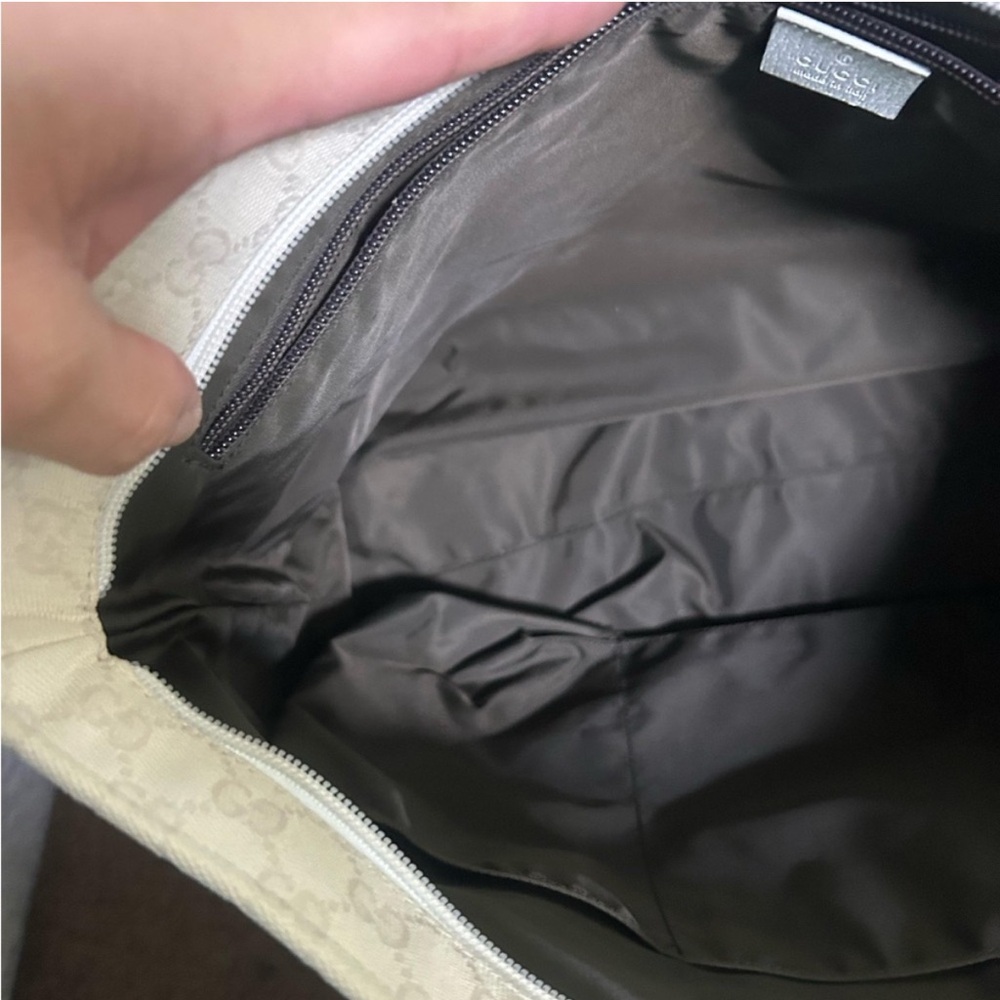 Gucci Canvas Beige and White Tote Bag - Picture 9 of 9